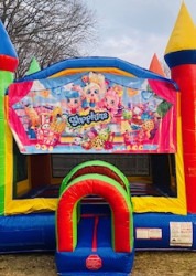 Shopkins' Theme Banner Crayon Castle Bounce House