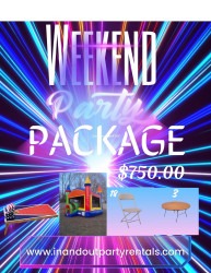 WEEKEND 2-DAY PARTY PACKAGE