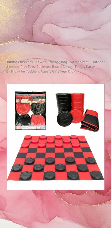 Jumbo Checker Set